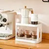D2770 Estante de Almacenamiento de Escritorio Armario de Dormitorio Tocador Estante de Almacenamiento de Doble Capa para Cosméticos Organizador de Baño