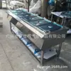 Bancada Isolada para Uso na Cozinha com Tampa de Vidro Aquecida, Modelo de Projeto de Venda de Refeições, Balcão de Servir Estilo Armário para Fast Food, Cantina de Guangzhou