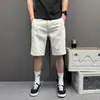 Shorts de Verão de Comprimento Médio 2026, Shorts de Trabalho Estilo Lenhador Frescos para Exterior, Shorts de Praia Largos, Shorts de Sarja Lavada