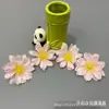Flor de Peonía Llama Pintura al Óleo Simulada Flor de Muñeca Pasador Flor Caja de Regalo Hecha a Mano con Flores Ropa Gorro de Graduación con Flores