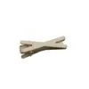 Clip de Pato de Color Caramelo Pintado de 4.5 cm Clip de Borde Colorido Pinza Metálica para Cabello DIY Pinza para Cabello con Forma de X Color Beige