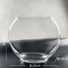 Tanque Redondo Transparente de Vidrio para Peces Dorados Micro Paisaje Florero Hidropónico Escritorio Huevo de Dragón Tanque Ecológico para Peces Florero Copa de Vino Maceta