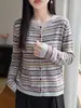 Nuevo cárdigan de punto fino de lana retro para Otoño/Invierno 2026 con cuello redondo, mangas largas y corte holgado