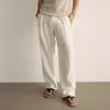 Nuevos pantalones casuales rectos cómodos de estilo otoño estilo old money para hombre, elegantes, versátiles, simples, de alta gama, diseño limpio