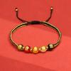 Pulseira de Fio Vermelho com Nó Vajra do Ano da Ovelha Estilo Simples para Homens e Mulheres Nova Pulseira de Ano Novo 2027 Feng Shui Pulseira de Fio Vermelho