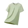Camiseta Deportiva de Manga Corta para Hombre de Verano Nuevo Estilo de Seda de Hielo de Secado Rápido que Absorbe el Sudor de Cuello Redondo con Malla Transpirable de Alta Calidad para Exteriores