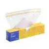Bolsa para mantener la frescura, de grado alimenticio, sellada con doble nervadura, bolsa dividida para alimentos espesados, bolsa compactadora especial con doble nervadura para refrigerador.