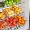 Caixa de Armazenamento para Geladeira Gaveta de Cozinha Tipo Plástico Retangular Ovo Alimentos Congelados Armazenamento Caixa de Conservação de Alimentos