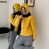 Chaqueta ligera de algodón con relleno de plumón acanalado para mujer, abrigo corto de algodón de invierno extremadamente elegante, nuevo abrigo de invierno estilo coreano 2026