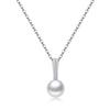Colgante de perla de agua dulce natural con diamantes simples de moda transfronteriza europea y americana de plata esterlina s925 de Dianjie, tendencia coreana, gran oferta
