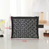 Bolsa de Cosméticos de Malla con Temática de Amor para Llevar y Guardar Productos de Cuidado Personal, Neceser de Viaje, Portacepillos de Maquillaje