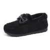 Sapatos de Algodão Peludo para Exterior Outono e Inverno Espessos e Fofos Sola Lisa Antiderrapante Pessoa Preguiçosa Venda Quente Transfronteiriça Sapatos Femininos
