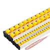 Rieles guía de aleación de aluminio reforzados y engrosados, 40X33, para protección de bordes de lámina metálica, estantes antiestáticos y sistemas de transporte