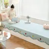 Esterilla Estilo Crema para Ventana Saliente, Esterilla de Algodón Antideslizante Universal para Todas las Estaciones, Cojín Nuevo Personalizado 2025 para Balcón