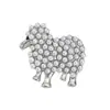 Broche Nuevo de Oveja con Perlas, Sencillo y Versátil, Adecuado para Cárdigans y Abrigos, Pin de Broche de Cordero con Temática Animal