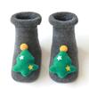 Meias de Natal para Bebê Outono/Inverno 2020 Meias de Chão de Algodão Felpudo Meias de Natal Infantis Meias Antiderrapantes de Silicone para Bebês