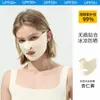 Máscara Protetora Solar Pequena de Alto Valor com Mostrador Facial Estéreo 3D Respirável Pendurada na Orelha Ultra-Fina Máscara Hidratante com Saída para o Nariz Máscara de Seda Gelada