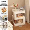 Mesa de Cabeceira para Quarto de Casa 2025 Novo Modelo Substituição Pequena Metal Arte em Ferro Mesa Lateral de Sofá Rack de Armazenamento
