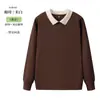 Sudaderas con Cuello de Solapa para Otoño e Invierno con Estampado Personalizado para Hombres y Mujeres, Ropa de Trabajo de Manga Larga, Logos Bordados, Uniformes para Fiestas Grupales y Clases, Camisas Culturales