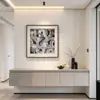 Reino Polvoriento Huellas Superficiales Sala de Estar Minimalista Italiana Pintura Decorativa Estilo Wabi-Sabi Arte Abstracto Pasillo Pintura de Pared Pintura para B&B Hotel