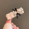 Lace Girl ~ Presilha de Cabelo Laço de Fita de Pérola Estilo Doce Floresta para Mulheres com um Grampo de Cabelo Lateral Sofisticado e Elegante
