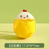 Estante de Almacenamiento de Pollo Lindo de Dibujos Animados Sin Taladrar Caja de Almacenamiento de Peine Montada en la Pared del Baño Estante de Almacenamiento de Barril para Pasta de Dientes Cepillo de Dientes