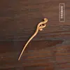 Aguja de Té Horquilla Tallado en Bambú Posavasos de Té Pu 'er Aguja de Té Cuchillo de Té Cono de Té Esfera de Té Aguja para Tetera Horquilla de Bambú Horquilla Ceremonia del Té Seis Caballeros