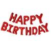 Conjunto de balões de filme de alumínio de feliz aniversário com letras inglesas de 16 polegadas
