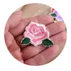 Parches Bordados de Flores al por Mayor, Parches de Flor de Rosa de 6 Colores para Decoración de Ropa y Camisetas, Parches para Reparar Agujeros, en Stock al por Mayor