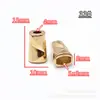 Botão botão monopólio atacado sino de metal para pendurar fivela para pendurar fivela para corda de usar fivela decorativa ponta de corda para cintura de calça DIY ponta de corda