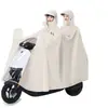 Capa de Chuva Scooter Elétrico Homens Mulheres Especial Adulto Roupa Exterior Longa Corpo Inteiro Anti-Chuva Espessada Capa de Chuva para Duas Pessoas