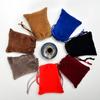 Saco de armazenamento de telefone móvel proteção de flanela saco à prova de poeira colorido multicolor saco de veludo preto