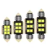 Luzes LED de dupla ponta para carro, compatíveis com CAN bus, 36MM, 3030 6SMD, para luzes de teto, luzes de placa e luzes internas