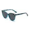 Gafas de sol Cat-Eye Bicolor Estilo Europeo y Americano Jamie 22007 para Mujer, Moda y Únicas Versión Coreana con Remaches Largos, Gafas de Sol Estilo Ins