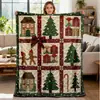 Bestseller Amazon transfronteiriço: Cobertor de flanela com estampas de alces de Natal, abóboras e fantasmas para cochilos festivos