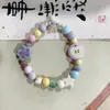 Jingdezhen Yuan Xiaohong Color Dopamina Pulsera de Manzana Diseño de Nicho Pulsera de Cerámica con Cuentas de Colores Pulsera