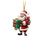 2024 Novo Cruzamento Papai Noel Árvore de Natal Pequeno Pingente Decorações de Natal Pingente Plano de Acrílico