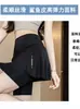 Nuevos pantalones de yoga tipo falda de tres cuartos anti-exposición para mujer con bolsillos laterales de almacenamiento, cintura alta, elásticos, pantalones deportivos para fitness al aire libre