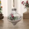 Bola de Natal Irregular Decoração de Janela de Natal Bola de Plástico Bola Pendurada de Natal PET de Alta Transparência Ornamento Pendurado Atacado
