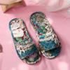 Pantuflas de Tela con Suela de Tela para Parejas Hogar Interior No Dañan el Piso Silenciosas Verano Cuatro Estaciones Primavera, Otoño e Invierno Pantuflas de Suela Suave para Hombres y Mujeres