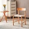 Silla de Comedor Estilo Vintage de Madera Maciza Nórdica para Apartamento Pequeño Silla de Comedor Silla de Ocio Simple Moderna Silla de Comedor Silla Keling