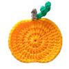 Novo Cross-border Handmade Wool Crocheted Thanksgiving Natal Abóbora Coaster Home Dining Table Mat Tapete de isolamento térmico Atacado