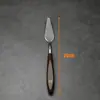 Raspador de pintura al óleo altamente elástico, cuchillo para mezclar colores de pintura acrílica artística, raspador de pintura de acero inoxidable individual con mango de madera