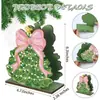 Servilletero de Navidad, nuevo producto navideño, portapañuelos de mesa de madera, decoración de portapañuelos con forma de árbol de Navidad