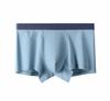 Ropa Interior de Primavera para Hombre Algodón Color Sólido Delgada Transpirable Bóxer Talla Grande Ropa Interior Rayada de Cintura Media para Hombre