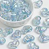 Ding Yi Luna Fría Papel de Caramelo Galvanizado Circonita Forma de Corazón Pedrería Material de Resina DIY Pulsera Cadena de Teléfono Accesorio