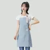 Delantal estilo japonés para mujer, adecuado para uso en la cocina, hecho de algodón y lino, popular entre los influencers, con tirantes para los hombros, diseñado para cocinar, transpirable y un nuevo estilo para 2026
