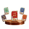 Venta directa del fabricante, encendedor de mahjong personalizable, inyección directa de llama azul, a prueba de explosiones de metal, modelo popular en línea, venta al por mayor para hoteles