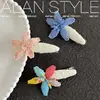 Um Novo Presilha de Cabelo Estilo Coreano para Primavera e Verão da Lan, Acessório de Cabelo Simples e Elegante, Presilha de Franja Floral, Grampo de Cabelo para Mulheres