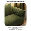 Sofá Sala de Estar Apartamento Pequeño Casa de Huéspedes Habitación de Alquiler Dos Tres Personas Tela de Pana Orejas de Elefante Artísticas Estilo Americano Simple Fila Recta